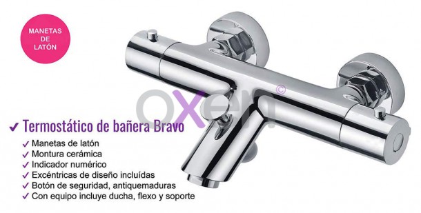 Grifo termostático para Bañera Bravo Con Equipo Novedades OXEN