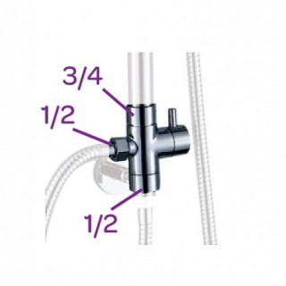 SELECTOR DUCHA/DUCHON PARA COLUMNAS